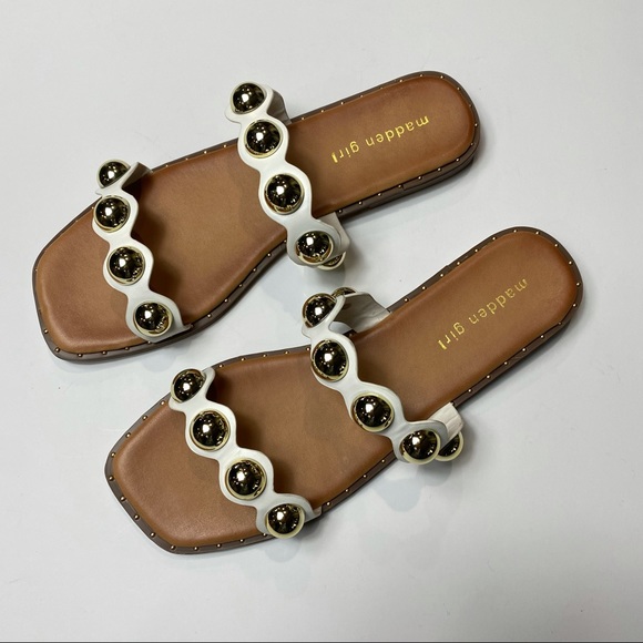Madden Girl Shoes - Madden Girl Hope Studded Double Band Sandals NEW!!